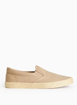 Neutral Brown Skater Trainers 10