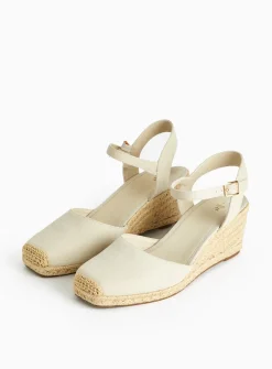 Neutral Closed Toe Espadrille Sandals 8