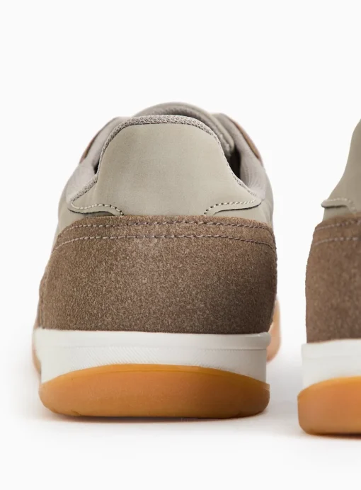 Neutral Contrast Lace Up Trainers 9