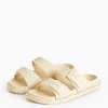 Neutral Double Strap Eva Sliders 4