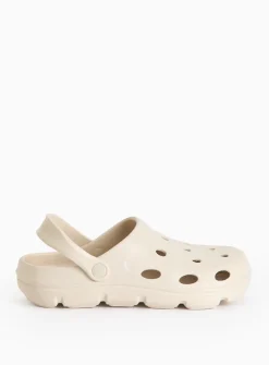 Neutral Eva Ankle Strap Clogs 6