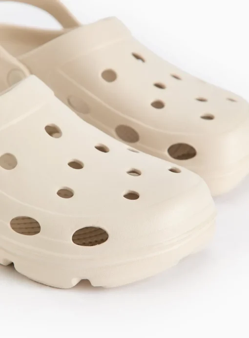 Neutral Eva Ankle Strap Clogs 6