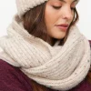 Neutral Fleck Knitted Snood One Size