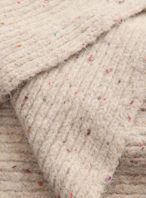 Neutral Fleck Knitted Snood One Size