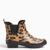 Neutral Leopard Print Ankle Wellies 5