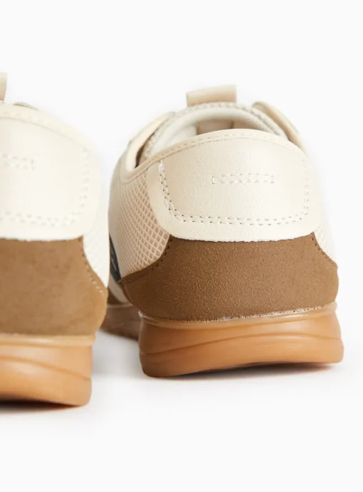 Neutral Mesh Retro Style Trainers 7