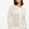 Neutral Pointelle Stripe Cardigan 18