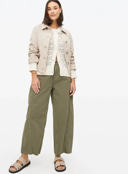 Neutral Pointelle Stripe Cardigan 18