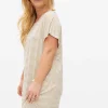 Neutral Stripe COOLMAX® Blend Nightdress L