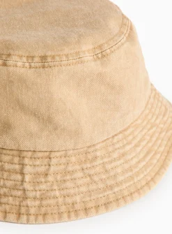 Neutral Washed Bucket Hat One Size