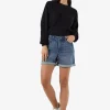 NOISY MAY 5 Pockets Denim Shorts With Fold Up Hems S/UK8