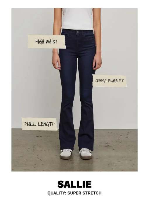 NOISY MAY High Waisted Flared Jeans Black 29S
