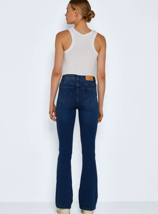NOISY MAY High Waisted Flared Jeans Blue 28S