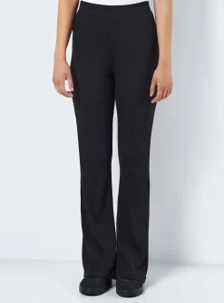 NOISY MAY High Waisted Flared Trousers Black M