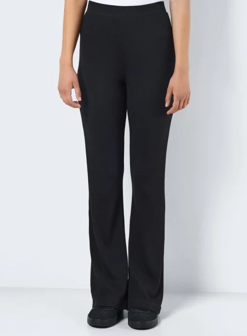 NOISY MAY High Waisted Flared Trousers Black M