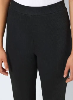 NOISY MAY High Waisted Flared Trousers Black M