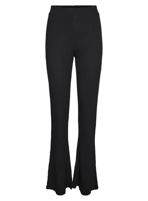 NOISY MAY High Waisted Flared Trousers Black M