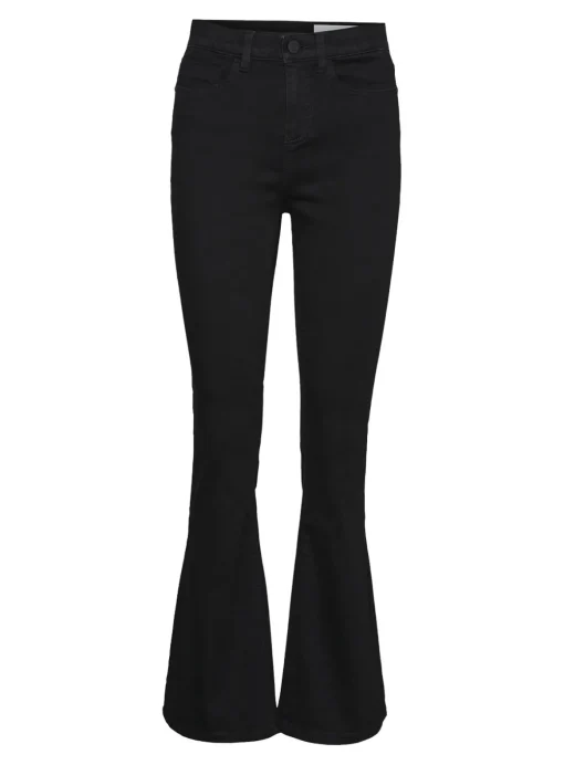 NOISY MAY High Waisted Flared Jeans Black 29S