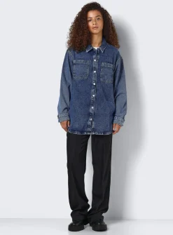 NOISY MAY Long Sleeve Denim Shacket S