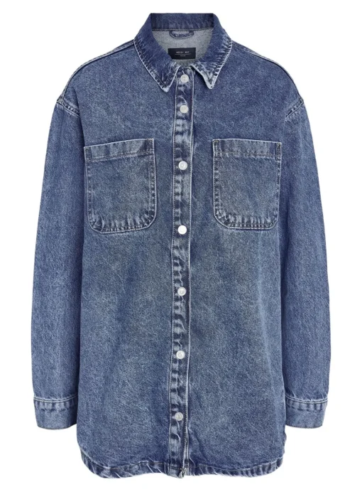 NOISY MAY Long Sleeve Denim Shacket S