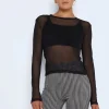 NOISY MAY Long Sleeve Mesh Top M