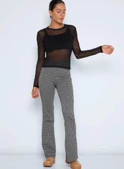 NOISY MAY Long Sleeve Mesh Top M