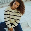 NOISY MAY Long Sleeve Striped Knit Jumper L