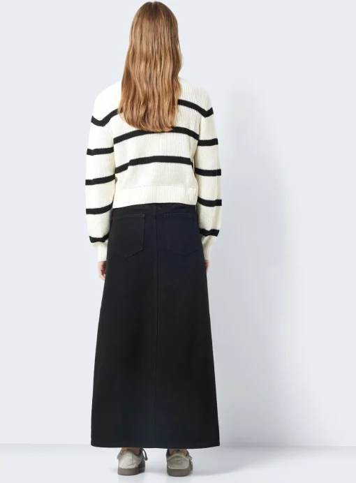 NOISY MAY Long Sleeve Striped Knit Jumper L