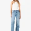 NOISY MAY Mid-Rise Waisted Wide Fit Jeans Light Blue 27R