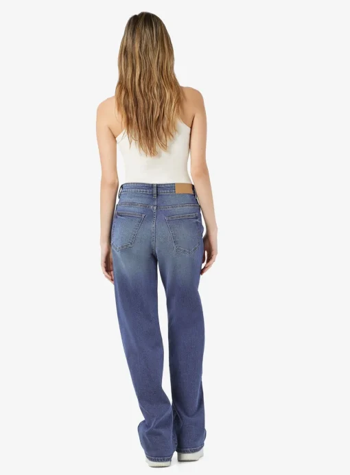 NOISY MAY Mid-Rise Waisted Wide Fit Jeans Blue 28R