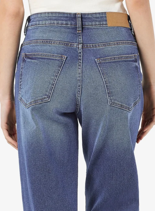 NOISY MAY Mid-Rise Waisted Wide Fit Jeans Blue 28R