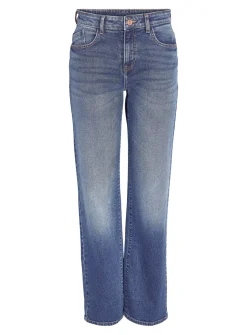 NOISY MAY Mid-Rise Waisted Wide Fit Jeans Blue 28R