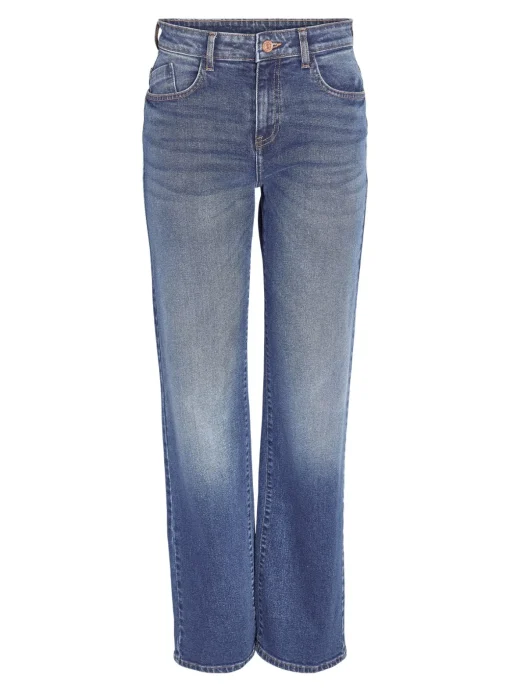 NOISY MAY Mid-Rise Waisted Wide Fit Jeans Blue 28R