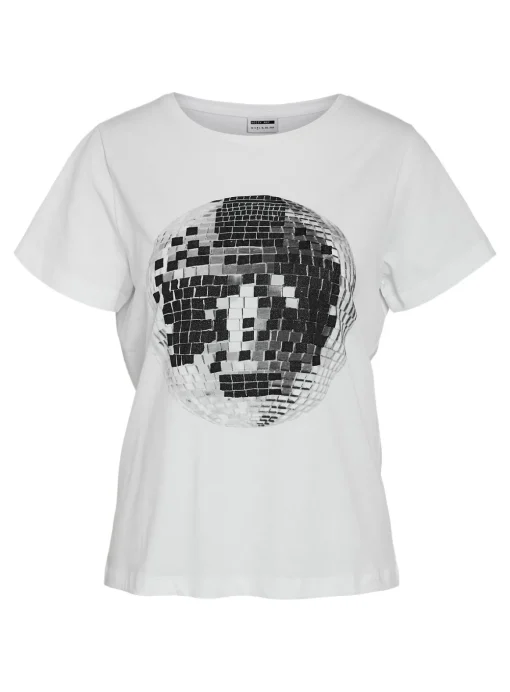 NOISY MAY Short Sleeve Printed T Shirt XS/UK6