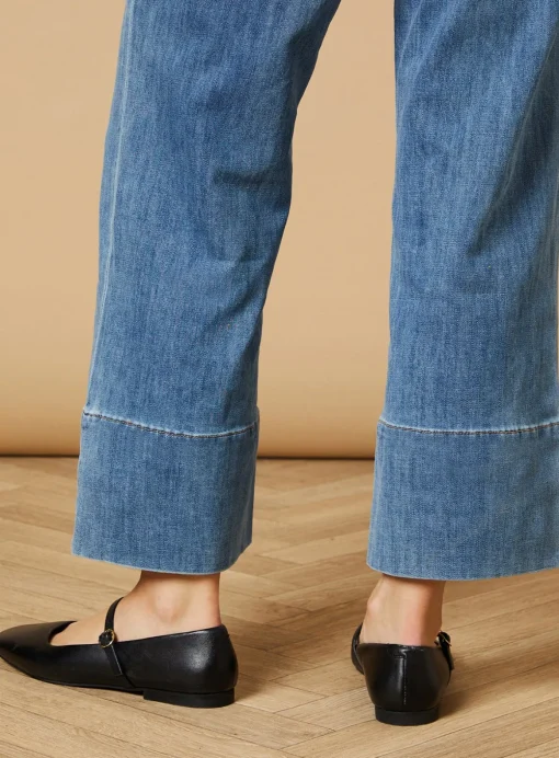 OASIS Belle Leather Maryjane Square Toe Ballet Pumps 8