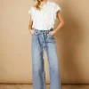 OASIS Denim Wide Leg Jean With Self Tie 16