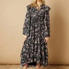 OASIS Floral Drawstring Waist Midi Dress 10