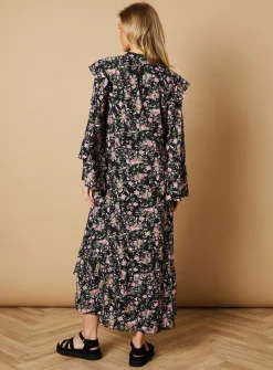 OASIS Floral Drawstring Waist Midi Dress 10