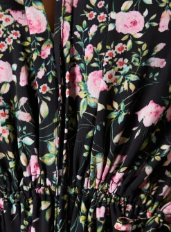 OASIS Floral Drawstring Waist Midi Dress 10