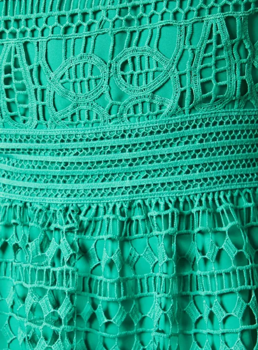 OASIS Lace Puff Sleeve Midaxi Dress 8