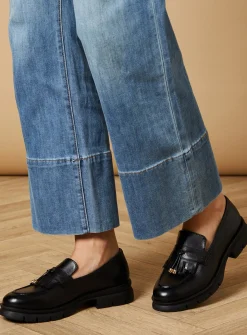 OASIS Leather Brooke Tassel Detail Chunky Loafer 4