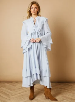 OASIS Plain Drawstring Waist Midi Dress 12