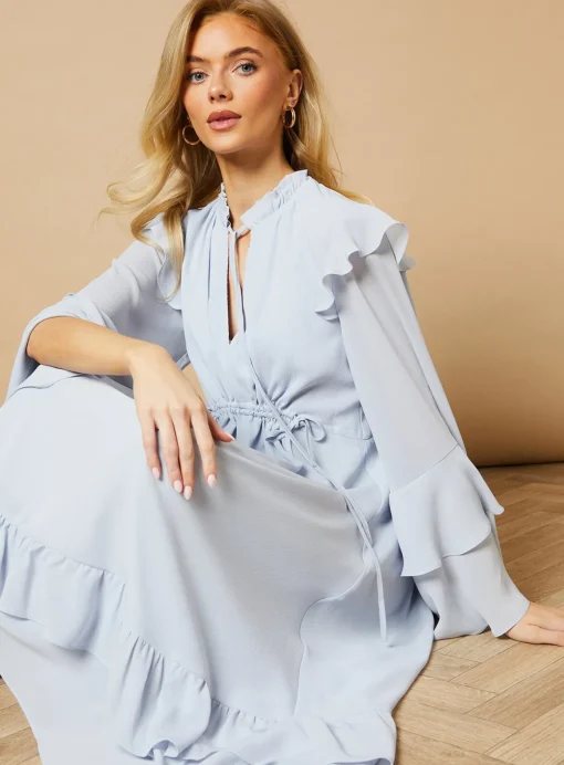 OASIS Plain Drawstring Waist Midi Dress 12