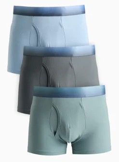 Ombre Waistband Trunks 3 Pack XL