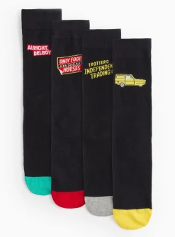 Only Fools & Horses Socks 4 Pack 9-12