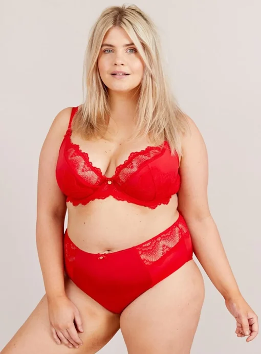 OOLA LINGERIE Fan Lace Half Pad Bra 38F