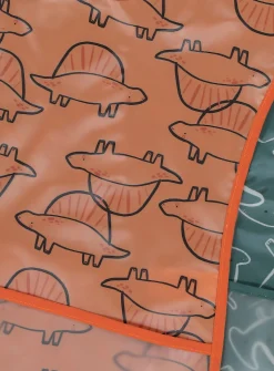 Orange & Green Dinosaur Bibs 2 Pack One Size