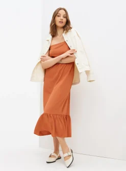Orange Cami Maxi Dress 6