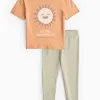 Orange Sunshine T-Shirt & Leggings Set 1-2 years