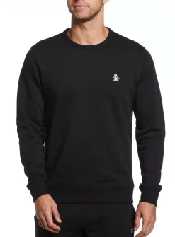 ORIGINAL PENGUIN Crew Neck Sticker Pete Sweatshirt Black XS